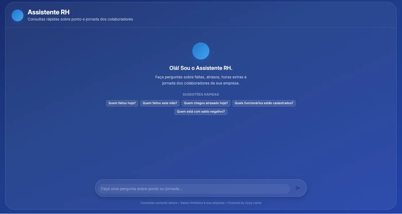 Chatbot de RH com IA — REGISTRA.PONTO
